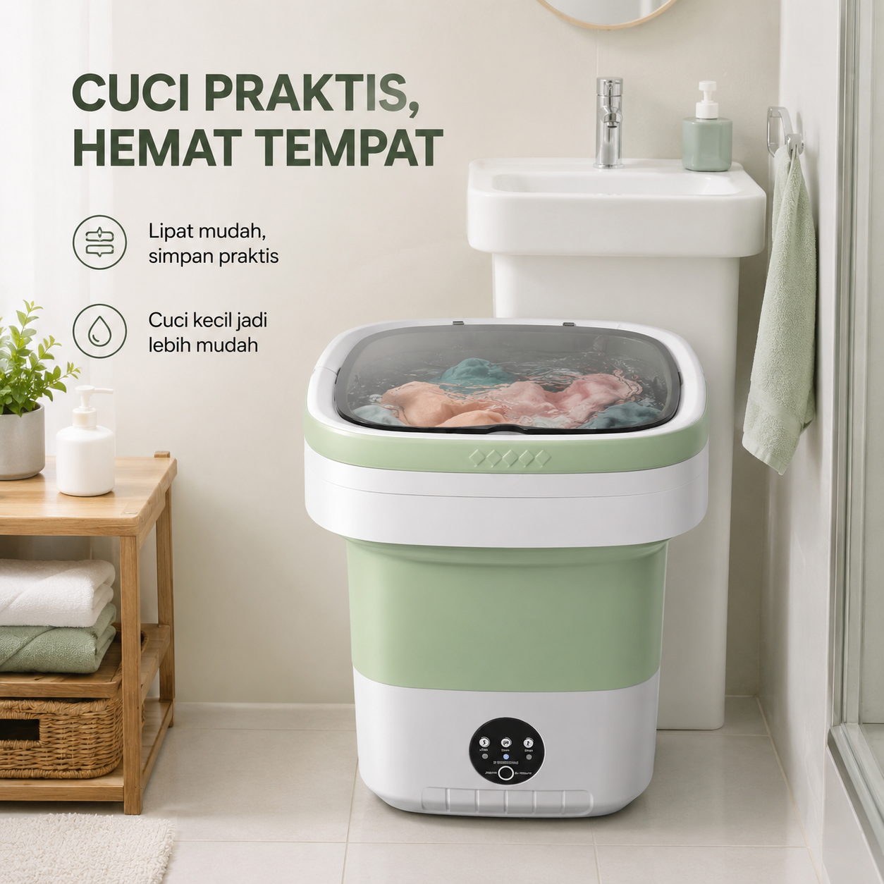 Mesin Cuci Mini Portable UV Sterilizer 8L